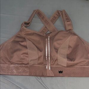 SHEFIT Brown Sports Bra Adjustable Seamless Design